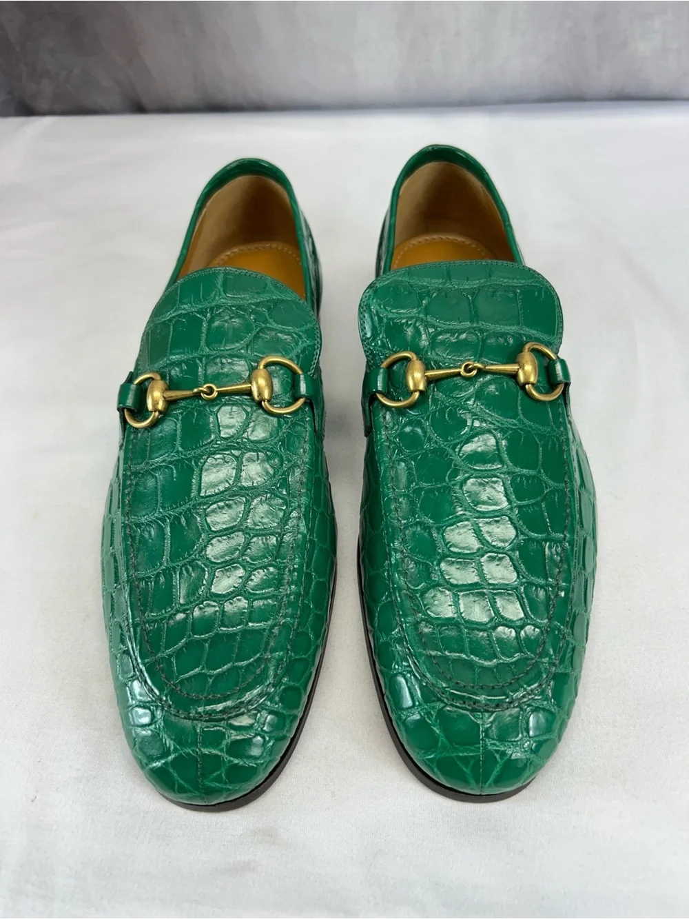Gucci Men's Gucci Jordaan crocodile loafer